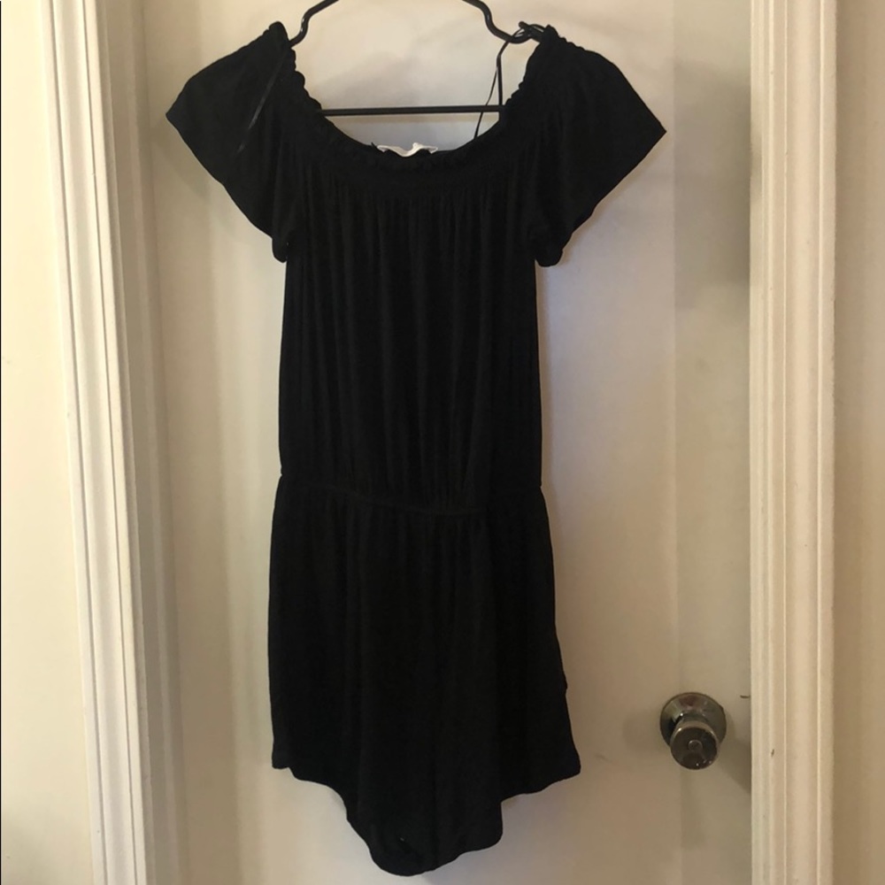 Cute black stretchy romper
